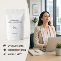 Thé pour la Santé Hépatique et la Vision – Soutien Double – Sachets de Tisane Végétalienne Sans OGM 5g par Sachet – Réparation Nocturne – 14 Sachets – Sans Gluten