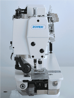 ZY3800-3 machine à coudre industrielle à grande vitesse de point de chaîne d'entraînement de courroie de trois aiguilles pour le T-shirt