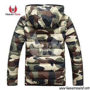 5 hombres chaqueta de camuflaje Color pato abajo chaqueta de moda Casual chaquetas para los hombres - Product Image 2