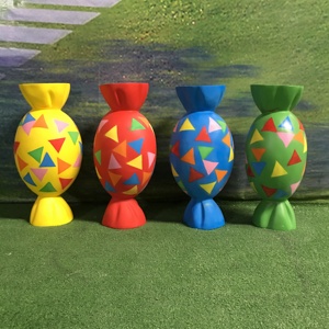 Centro Comercial decorativo, resina de fibra de vidrio, Donuts de comida, dulce lollipop, escultura de caramelo, estatua - Product Image 4