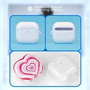 Étui de sublimation 3D vierge pour <span class=keywords><strong>AirPods</strong></span> 1 2 <span class=keywords><strong>3</strong></span> 4 Pro, protection intégrale, impression personnalisée DIY, film PC enduit brillant/mat, coque pour écouteurs - Product Image 6