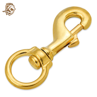 Crochets pivotants à ressort en laiton de 1 1/4 ", fermoir mousqueton, accessoire de quincaillerie pour sac, crochets à pression en laiton massif