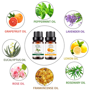 100% puro Natural orgánico naranja árbol de té menta eucalipto aceite esencial juego de regalo señora cuerpo masaje fragancia vela difusor - Product Image 5