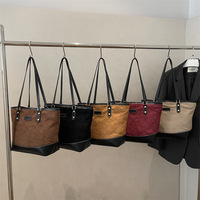 Sac fourre-tout à motif losanges pour femme, nouveau style 2026, couleur unie, avec coutures, sac à bandoulière populaire grande capacité pour femme