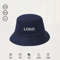 Casquette de pêcheur personnalisée avec logo brodé OEM, chapeau bob en coton à large bord, protection solaire, approvisionnement en gros