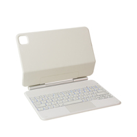 Nouvel arrivage Clavier sans fil magique Tapis de souris rétro-éclairé coloré Interface USB Étui en cuir Trackpad pour iPad 10.9 Pro 11 pouces