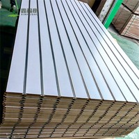 Panneaux rainurés 9mm 12mm 15mm 18mm en fibres de bois, panneaux MDF et HDF blancs stratifiés mélaminés pour meubles