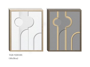 Quadro su Tela Minimalista Geometrico con LED, Arte Moderna per Soggiorno, Grande Dipinto da Appendere - Product Image 5