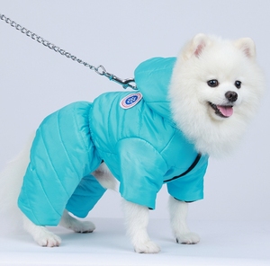 מעיל חורף חם לכלבים, עמיד למים, עם קפוצ'ון, חליפת שלג מלאה נגד רוח עם טבעת D, מתאים לכלבים קטנים, בינוניים וגדולים - Product Image 6