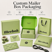 Boîtes d'expédition en carton ondulé vert personnalisées avec logo imprimé de luxe, pliables, pour cadeaux, vente en gros