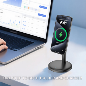 15W potente magnetico di ricarica Wireless supporto per telefono con Base Desktop compatibile con <span class=keywords><strong>iPhone</strong></span> 17/16/15 Pro Max Free personalizzazione - Product Image 3
