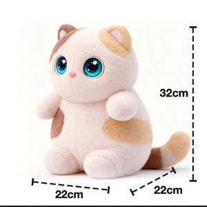 Giocattolo Interattivo Intelligente AI Personalizzabile a Forma di Gatto, Peluche di Lusso con Grandi Occhi, Gattino Calico, Animale di Supporto Emotivo per Bambini - Product Image 6