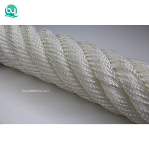 Corde en <span class=keywords><strong>polyamide</strong></span> multifilament à 12 brins, corde en nylon solide de 40 mm 70 mm, corde d'amarrage synthétique pour l'emballage lourd maritime, caractéristique souple - Product Image 2
