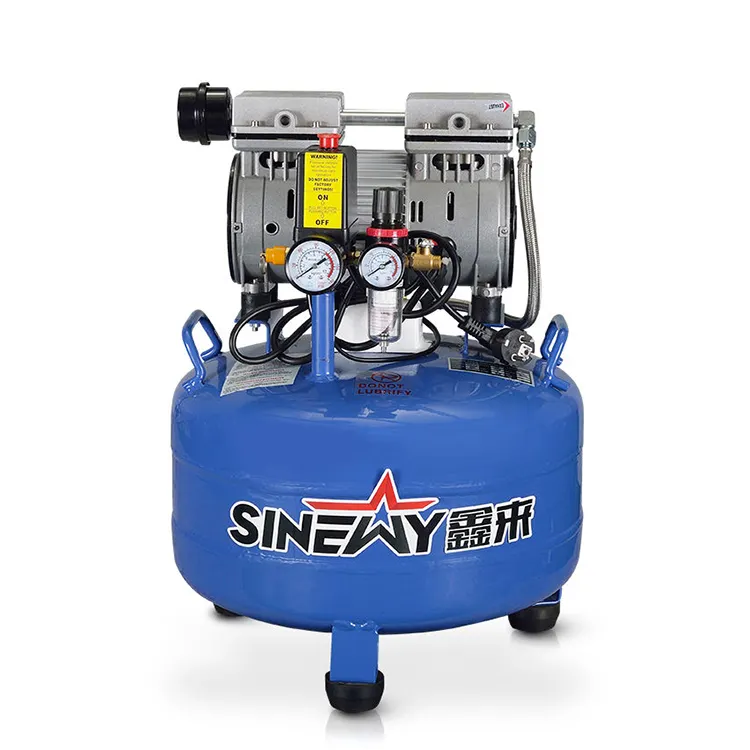 Sinewy mesin kompresor udara elektrik, kompresor udara kecil 750 W 1 Hp untuk melukis Dental hemat ruang