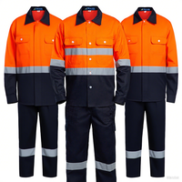 Ensemble de combinaisons d'été en pur coton Uniforme réfléchissant personnalisé Shipyard Harbor Labour protection Suit Work Wear