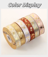 Ruban de fleurs en feuille d'or japonais JOYWOOD, ruban luxueux irisé, polyester durable, bricolage, nœud, accessoires pour cheveux LOLITA, artisanat de mariage