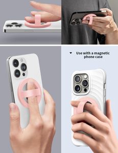 Agarre de teléfono de silicona personalizado al por mayor, soporte magnético de silicona suave y flexible para teléfono, agarre de dedo de silicona, soporte para teléfono móvil - Product Image 5