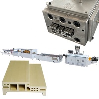 Extrudeuse de cadre de porte 65 132 wpc/ligne de production de porte et de cadre de machine wpc