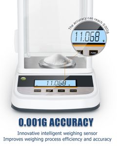 Balanza Analítica de Laboratorio GOYOJO GY5003 Original de Fábrica, 100g, 0.001g, Ultra Precisión, Digital, Calibración Interna, 1 Año de Garantía - Product Image 3