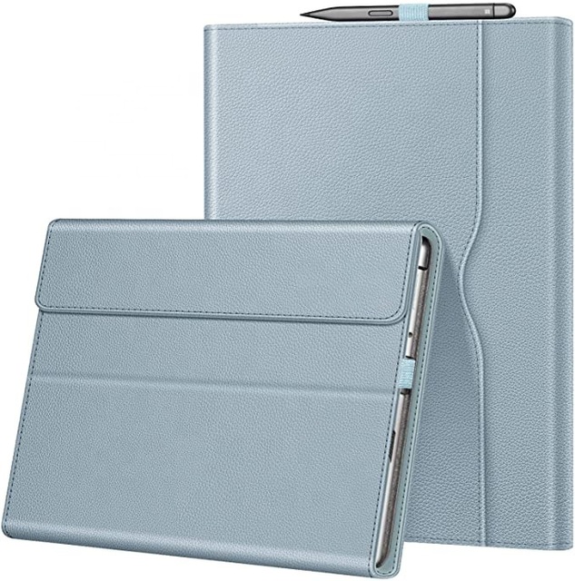 PU Leather Portfolio Business Cover Case With Pocket for Microsoft Surface Pro 9 2022