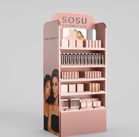 Présentoir de sol personnalisé pour produits de beauté, soins de la peau et cosmétiques, présentoir de maquillage pour magasin de détail