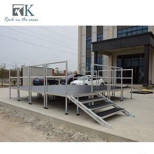 เวทีอลูมิเนียมสี่ขา แข็งแรงทนทาน สำหรับงานแสดงสินค้าและบูธแสดงสินค้า - Product Image 4