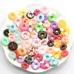 Mix Designs Mini Donuts Charms Pendants Lucky Bag Cabochons For DIY Bracelets Necklace Earring Key Chain Jewelry Making