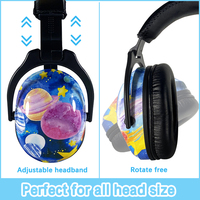 Protection auditive pour enfants, protège-oreilles NRR 22dB, motif graphique personnalisé, protège-oreilles anti-bruit, protège-oreilles passifs réglables