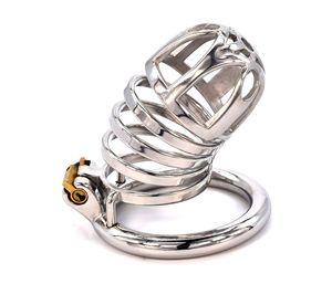 Cage de chasteté masculine polie à la main, pénis robuste verrouillé <span class=keywords><strong>BDSM</strong></span> retarde l'éjaculation pour hommes, vente en gros - Product Image 2