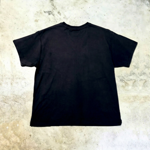 เสื้อยืดแขนสั้นสีดำสำหรับผู้ชาย คอกลม ลำลอง สีพื้น ผ้าฝ้ายเจอร์ซีย์ถัก 100% ทรงปกติ - Product Image 1