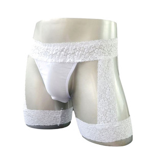 Sous-vêtements sexy en dentelle transparente pour homme Choco Ace, taille basse avec poche pour un port intime - Product Image 3