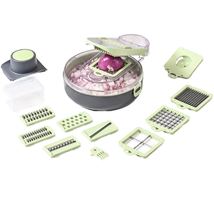 <b>Multifunctional</b> Plastic Kitchen Slicer PP Drain and <b>Vegetable</b> <b>Cutter</b> Wholesale Household Gadgets - Product Image 1