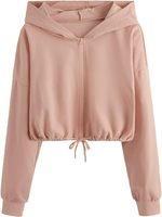 Traques vertes. Sweat-shirt à capuche zippé court décontracté pour femme, style rock, personnalisé