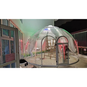 โดมใสทรงจีโอเดสิกสำเร็จรูป ห้องอาบแดดชมวิวท้องฟ้าเต็มดาว บ้านทรงฟองอากาศสำหรับโรงแรม วิลล่า ปรับแต่งขนาดเส้นผ่านศูนย์กลางได้ - Product Image 4