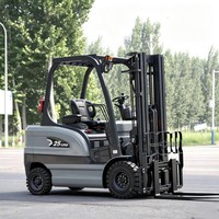 Chariot élévateur électrique silencieux de 2,5 tonnes pour l'intérieur avec batterie au plomb-acide pour la manutention des matériaux en entrepôt