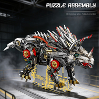 13105 1688 Piezas, Bloques de Construcción Semimecánicos de Dragón Triceratops, Modelo Creativo para Armar, Juego de Bloques de Construcción para Niños, Juguetes