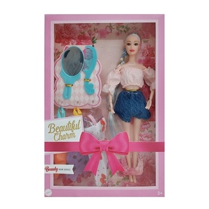 Muñeca de Moda de 11 Pulgadas con 9 Articulaciones y Accesorios de Ropa, Certificación CE, Juguete de Vestir para Niñas, Regalo Infantil - Product Image 1
