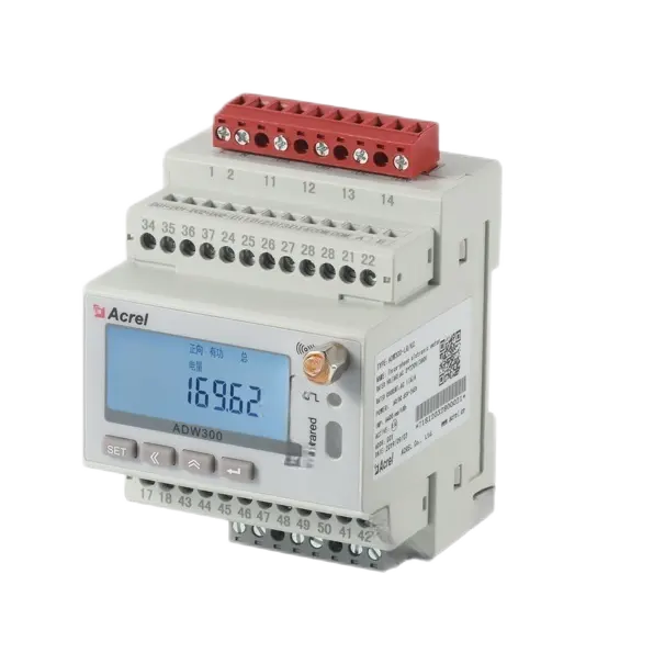 Adw300 Iot Elektrisch Systeem Draadloze Power Monitor Rs485 Din Rail Energie Meter Met Gateway Module