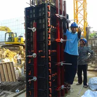 高効率で再利用可能なTECON型枠パネル柱コンクリート用プラスチック型枠
