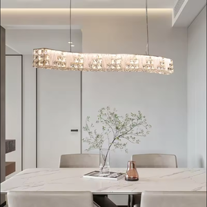 Modern Gold Luxury Crystal Pendant Light Chandelier Dining <b>Room</b> Hotel <b>AC</b> Power Switch Control Warm White Light Factory Price ODM - Product Image 5