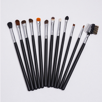 Dongmei Manufacture, vente en gros de pinceaux de maquillage de haute qualité, marque privée, poils de chèvre, manche en bois, ensemble de 16 pièces, échantillons gratuits