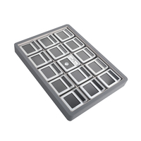 Plateau de présentation en diamant avec carte de détails en pierre interchangeable et logo personnalisable