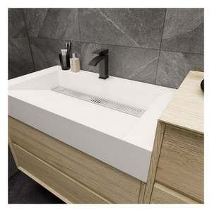 Modern Style Floating <b>Bathroom</b> Cabinet Waterproof <b>Wooden</b> Counter Top Basin <b>Bathroom</b> Vanity for Apartment - Product Image 6