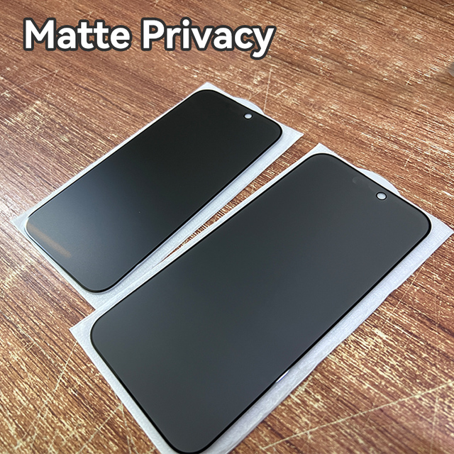 High Quality Full Glue Anti-Spy Screen Protector Anti-Peeping Matte Privacy Screen Protector for iPhone 16 15 14 13 12 Pro Max