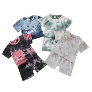 ชุดเซ็ตเสื้อผ้าเด็กผู้ชายลายไท-ได RTS พร้อมส่ง ชุดฤดูร้อนสำหรับเด็กเล็ก - Product Image 1