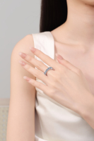 Prix de gros – Nouveauté : Bagues de couple en argent sterling S925 avec moissanite VVS1 certifiée GRA (3 mm et 4 mm) pour hommes et femmes