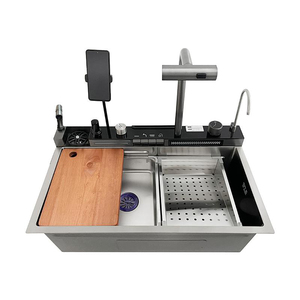 Lavello da Cucina Intelligente Multifunzione Nero con Cascata, Display Digitale e Supporto per Telefono - Offerta Speciale - Product Image 2