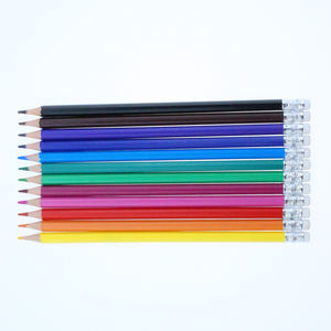 <span class=keywords><strong>Crayons</strong></span> <span class=keywords><strong>de</strong></span> <span class=keywords><strong>couleur</strong></span> en plastique 12/24/36/48 couleurs triangulaires effaçables avec gomme - Product Image 2