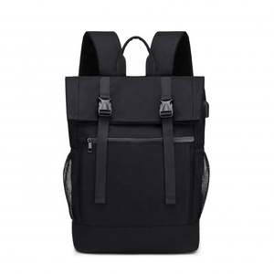 Sac à dos pour ordinateur portable pour homme, tendance, personnalisé avec logo, en nylon, grande capacité, avec port de charge USB, pour les affaires, les loisirs, les voyages, les activités de plein air - Product Image 1