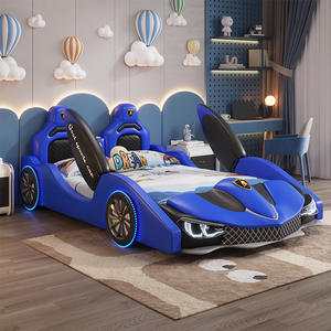 <span class=keywords><strong>Lit</strong></span> <span class=keywords><strong>superposé</strong></span> sur le thème de la voiture pour enfants 2025 pour garçon avec rembourrage en lin de rangement pour garde-corps-confortable pour le salon et l'hôtel - Product Image 3